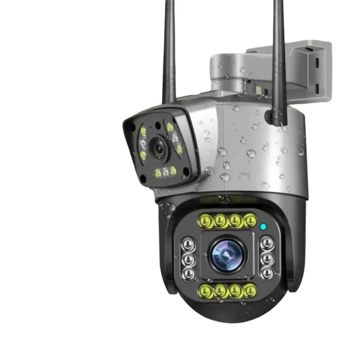 WIFI%20Dual%20Lens%20PTZ%20Outdoor%20Wifi%20Security%20Camera,%20HD%20IP%20Smart%20Dome%20Color%20Night%20Version%20Two%20way%20audio,%20Weather%20Proof%20SD%20card%20slot%20V380%20White%20-%20Image%203