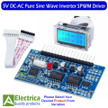 5V DC-AC Pure Sine Wave Inverter SPWM Driver Board EGS002 12Mhz Crystal Oscillator EG8010 + IR2113 Driving Module LCD by Electrica. 