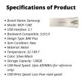 Original Samsung USB Flash Drive 128GB USB 3.1 Mini Pen Drive Memory Stick Storage Device U Disk Read speed up to 400MB/s. 