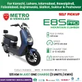 METRO E8S PRO Electric Scooter E-bike - White / Silver Gray / Matte Blue. 