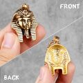 Egypt Pharaoh Long Men Necklaces Pendant Chain Punk Hip Hop for Boyfriend Male Stainless Steel Jewelry Creativity Gift Wholesale. 