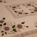 Tea Time Cotton Embroidered Bed Sheet Set. 