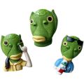 [4 free shipping] Douyin creative drinking water button nose green fish three-dimensional magnetic refrigerator stickers decorative net red magnets. 