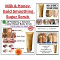 Derma Queen Milk and Honey Sugar Scrub 25ml – Milk & Honey Gold Sugar Scrub for All Skin Types – Gentle Exfoliating Scrub for Mother & Kids – Nourishing Scrub Milk Honey Sugar Formula – Sugar Scrub Milk Honey Gold for Soft & Smooth Skin. 
