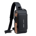 Men's Multifunction Anti-USB Shoulder Bag Man Crossbody Cross body Travel Sling Chest Bags Pack Messenger Pack For Male. 