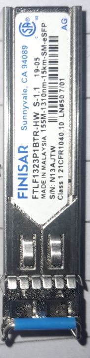 Original spf made in Malaysia 1.25G SFP Optical Module, Dual Fiber FTLF1323P1BTR-HW S-1.1  1310nm-15km-SM-eSFP  Class 1 1.25G SFP Transceiver for Servers for Firewalls