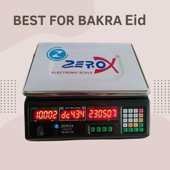 Zerox Electronic Computing Price Scale  1g to 35kg Model C1 Digital Weight Scale Digital Weighing Machine Meat Weight  measuring Scale  electronic weight machine for fruit and vegetables Digital Electric Scale Machine For Kitchen and Shops