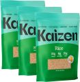 Kaizen Low Carb Keto Rice - Gluten-Free, High Protein (20g), Keto Friendly, Plant Based, Made with High Fiber Lupin Flour -  (Pack of 3). 