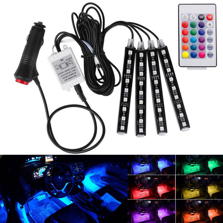 Car Interior Atmosphere Remote Control Light Decoration Lamp