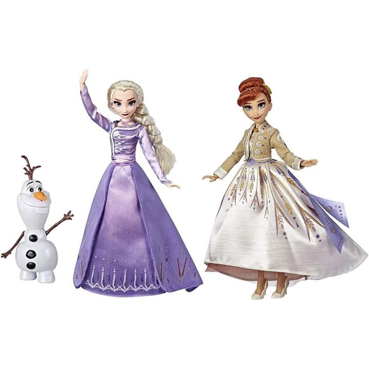 Disney Frozen Elsa, Anna And Olaf Fashion Doll Set