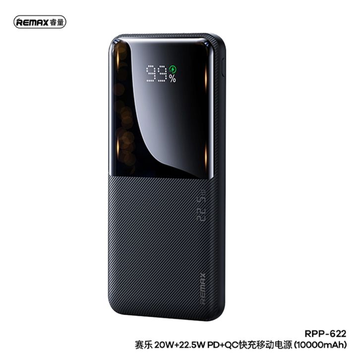 Remax Rpp-622 20w+22.5w Pd+qc Fast Charge Power Bank 10000mah Black ...