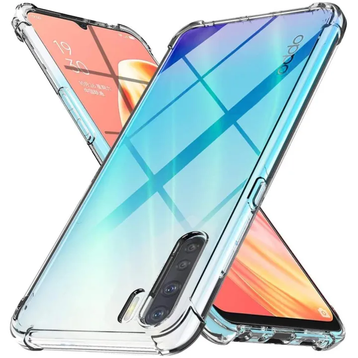 Oppo F15 Back Cover | Oppo Reno 3 Back Cover Transparent Extra Bumper Anti Shock Soft Crystal Clear Case For Oppo F15 | Oppo Reno 3