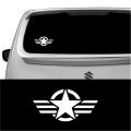 Back Screen Car Sticker -  Military Star. 