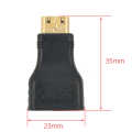 Mini Hdmi To Hdmi Adapter Male To Female Converter for HDTV 1080p HD TV Camcorder Mini Hdmi-hdmi Adapter. 