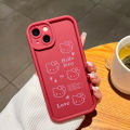 Hontinga for Redmi A3x Redmi A3 Back Cover Pink Hello Kitty Pattern Ladder Soft Camera Protection Rubber Phone Case. 