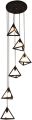 6 in 1 Base Triangle Shape Hanging Lamp, Ceiling Lamp, Pendant Lamp, For Home, Office, TV Lounge, Bed Room, Led Light, Led Bulb, Filament Bulb. Ansari Brother Traders. 