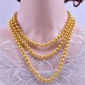 Women Necklace Eco-friendly Costume Jewelry Imitation Pearl Necklace. 