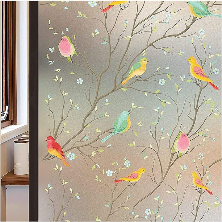 【HOT】 Vinyl For Glass Windows Frost Protection Window Privacy Film Window Film Anti Look Adhesive Stained Glass Window Glass Stickers