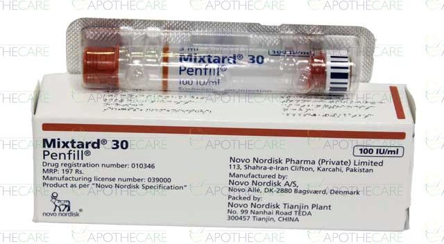 Mixtard 30 Penfill insulin for pen use