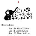 Personalised Wall Sticker Custom Name Vinyl Wallpaper For Kids Room Boys Girls Room Decor Wall Deacls Sticker Mural. 