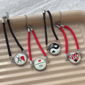 Luminous Sun Moon Weaving Bracelet Couple Adjustable Bracelet Jewelry Birthday Gift. 