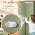 Baby Safety Refrigerator Lock for 2 Door Fridge and Cabinets | Baby Safety Lock for French Fridge - KiddieGuard. 