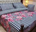 7 Pcs Luxury Summer Comforter Set King Size Zebra Lining. 