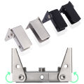 Stainless Steel Glass Clamps Punching-Free Cabinets Glass Door Hinges Frameless Glass Door Hinge 1Set. 