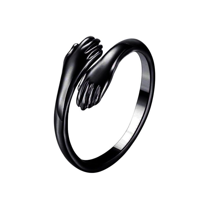 Black Color Beautiful Hug Ring For Girls Women Hand Ring