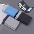 Mini Purse Photo Card Holder Mini Men Wallet Canvas Card Holder Short Vertical Card Holder Men'S Purse Tissue Boxes. 