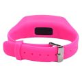 Sport Running Silicone Pedometer Calorie Step Counter Digital Watch Bracelet. 