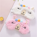 Cute Alpaca Sleep Eye Mask Eyeshade Shading Sleep Cotton Goggles Eye Mask Sleep Mask Eye Cover Care Gift Accessories. 