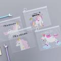 Kawaii Transparent Pencil Case Unicorn School Office Student Kids Pencil Cases Pen Box Pencil pouch Cute Unicorn Pencil Case for Kids School I'm a unicorn Magical Unicorn Funky Cute style. 