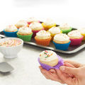 Pack of 6 Silicon Cup Cake Molds / Silicone Cupcake Moulds Reusable Nonstick Heat Resistant Baking Cups 6 pcs. 
