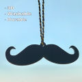 3D - Mustaches Car hanging pendent - Acrylic - Black. 