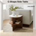 C Shape Side Table - Contemporary Design - Laptop Stand, Couch Table - End Sofa Table - Living room Table. 