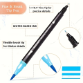 120 Colors upto 12 Acquarelle Brush Tip Art Markers Set – Dual Tip Watercolor Marker Pens for Calligraphy, Illustration, Hand Lettering, Drawing & Coloring – Artist Grade Ink for Kids & Adults. 
