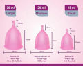 WANTER High Quality Menstrual Cup, Reusable Menstrual Period cup, Period Cup, Silicone Menstrual cup, Silicone Period Cup, Period Cup, Period Accessories, Menstrual Period Cup For Women And Gilrs, Small, Medium And Large Size. 