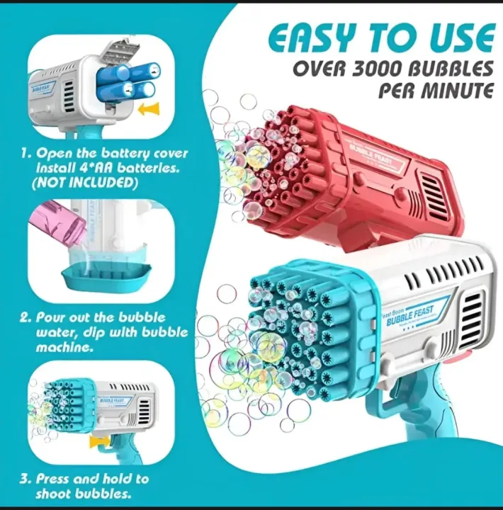 Bubble%20Machine%20Gun,%2036%20Holes%20Bazooka%20Gun%20Toy%20Blaster%20for%20Toddlers%203+%20&%20Kids,%20Bubbles%20Blower%20Toys%20with%20Solution%20Outdoor,%20Party,%20Birthday,%20Wedding%20toys%20for%20kids%20Toys%20for%20Boys%20low%20price%20-%20Image%203