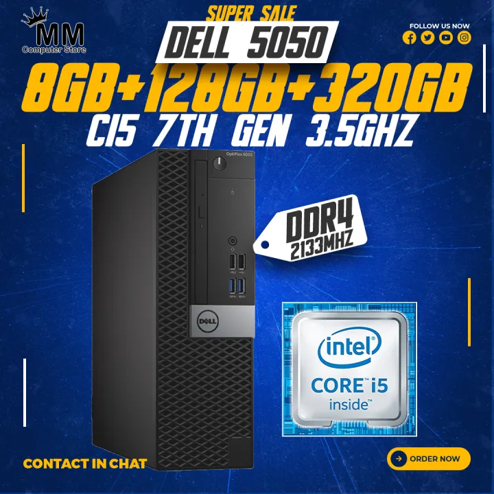Dell%20Optiplex%205050%20Core%20i5%207Th%20Gen%203.5Ghz%204Core%20+%208GB%20DDR4%20Ram%20+%20128GB%20M.2%20SSD%20+%20320GB,%20500GB,%201000GB%20Hdd%20Desktop%20Computer%20Windows%2010%20Ready%20-%20Image%202