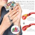 Women Magnetic Therapy Ring Torina Crystal Quartz Ionix Ring Ionix Therapy Quartz Crystal Ring for Weight Loss Lymph Drainage. 