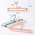 Clothes Hangers Organizers and Storage College Dorm Room Essentials Closet Organizer Magic Space Saving Hangers with 9 Holes. 