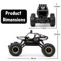 Rock Crawler Electric RC Vehicles Alloyed Remote Control Toy Car for Kids & Boys Monster RC Truck with Rechargeable Rc Car 4x4 High Speed. 