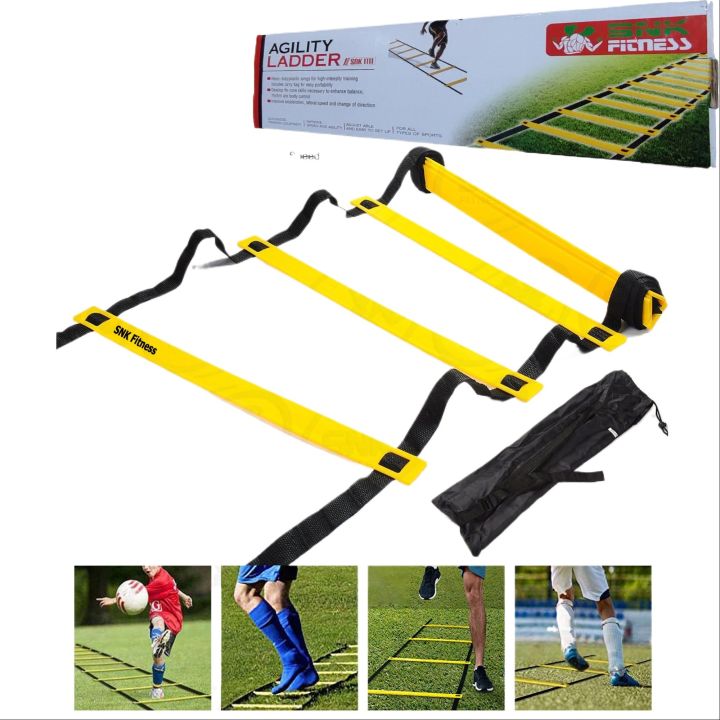 8-Rung Agility Speed Training Ladder - Soccer Footwork Exercise Equipment