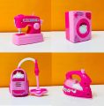 Mini Household Appliances Toys Set for Kids Cute Princess Barbie Theme Dream House Appliances-6604. 