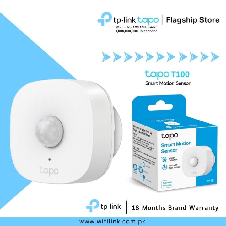 TP-Link Smart Motion Sensor Tapo T100 Smart Motion Sensor - 18 Months Brand Warranty