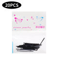 20Pcs/Bag Mini Plastic Ear Studs Transparent Ear Stick Anti Allergy Plastic Earhole Maintenance Needling Jewelry Earrings For Women Men. 