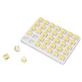 35 PCS Keyboard Switch G Yellow Pro Switches Pre Lubed 3 Pin RGB SMD Linear Single Spring Switches for Mechanical Keyboard. 