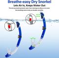 Diving Goggles Mask with Silicone Breathing Tube Snorkle Set for Swimming Equipment Adult PVC Tempered Glass Diving Goggles Mask for Underwater Sports Diving Swimming Mask (Random Color). 