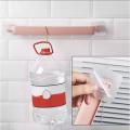 Towel Holder Rack Wall Mounted Kitchen Accessories 44.5*3.5cm Towel Hanger Bathroom Storage Cupboard Door Bath Hanger. 